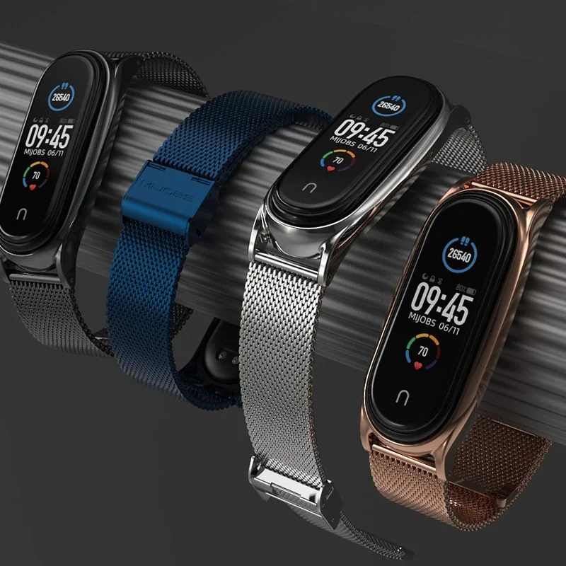 Tech-Protect Milanese remienok na Xiaomi Mi Band 7 rose gold
