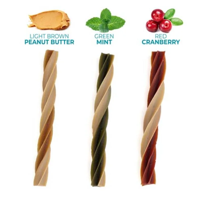 COBBYS PET AIKO Dental Dual colour Twisted Stix 12,5cm/12g 1ks