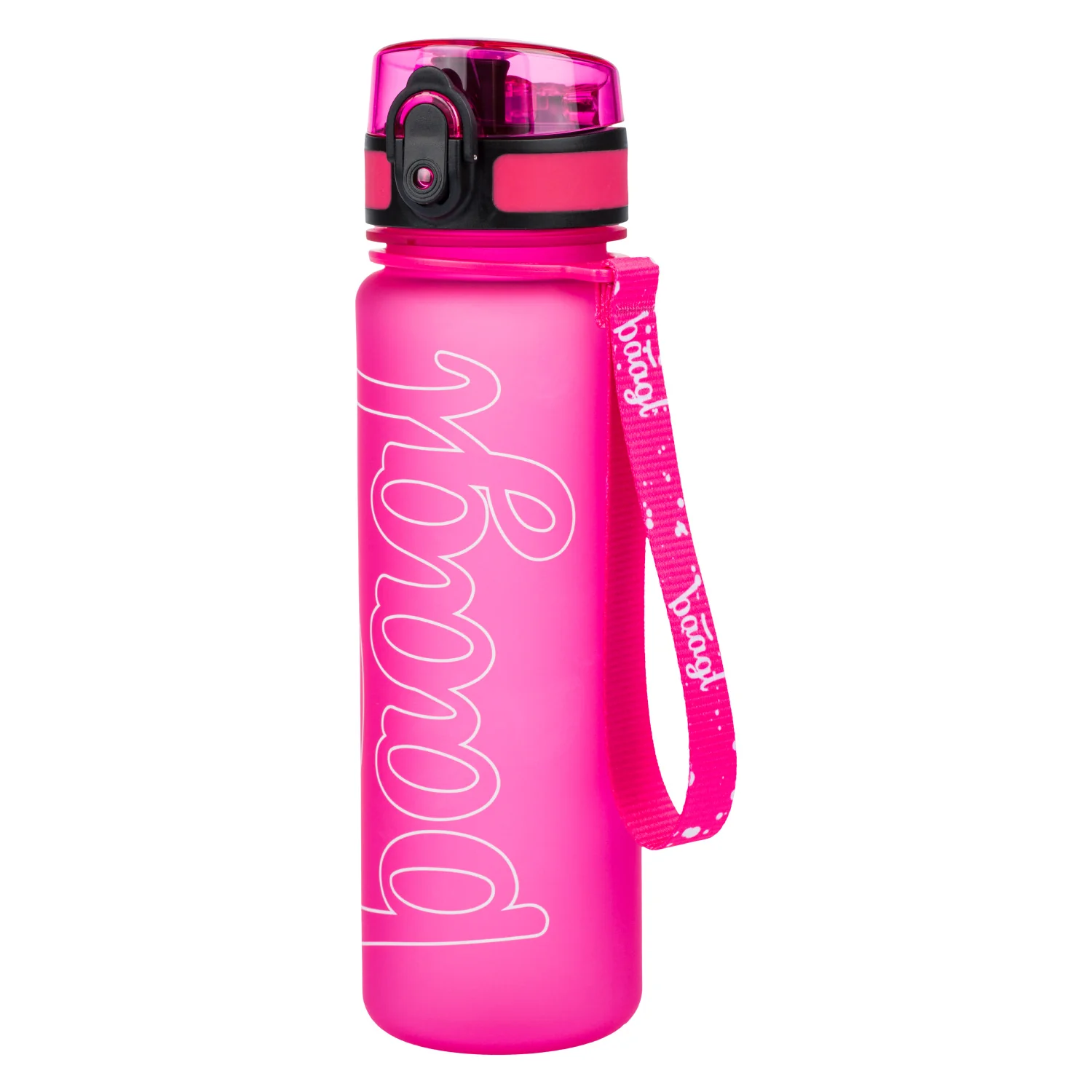 Baagl Tritanová fľaša na nápoje Logo ružová 500 ml 500 ml