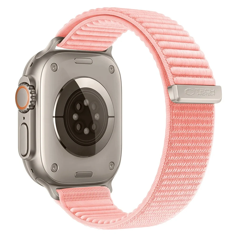 Tech-Protect Nylon Loop remienok na Apple Watch 40/41/42mm, blush pink