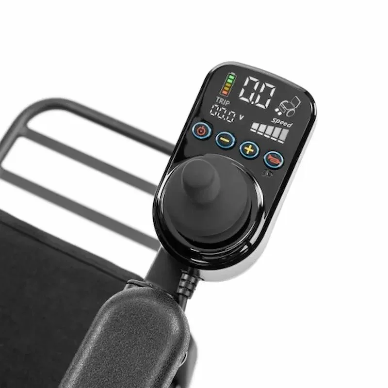 Ultraľahký elektrický invalidný vozík SMART-TIM, čierny Farba: Čierny