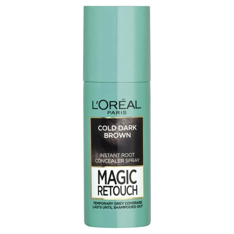 L'Oréal Paris Magic Retouch sprej na vlasy na zakrytie odrastov a šedín čiernohnedá 75 ml 1×75 ml, sprej