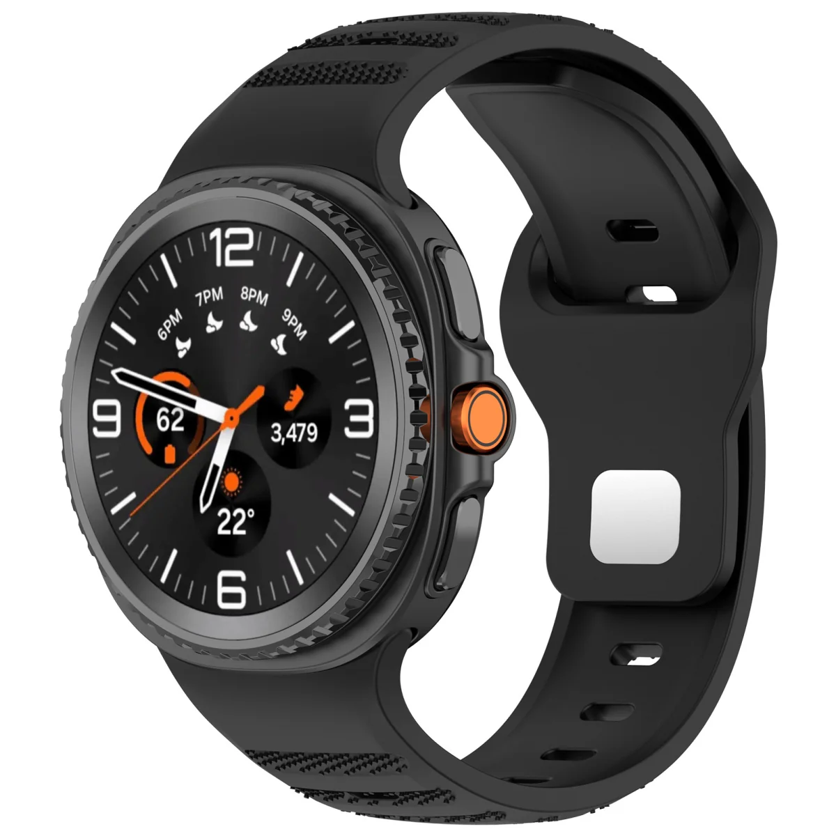 BStrap Silicone Dotline remienok na Samsung Galaxy Watch 8, black