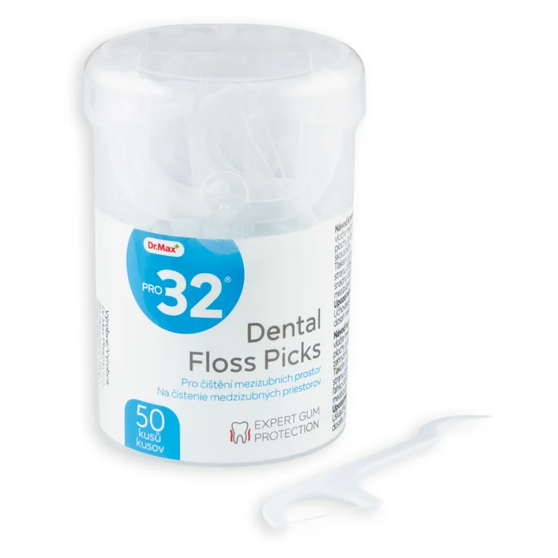 Dr. Max PRO32 Dental Floss Picks 1×50 ks, zubná hygiena
