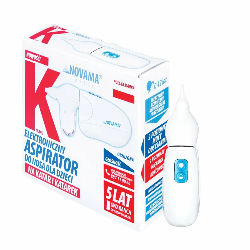 NOVAMA White K elektrická nosová odsávačka hlienov