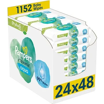 Pampers Wipes Box 1152ks (24x48) Harmonie Aqua 24×48 ks, vlhčené obrúsky