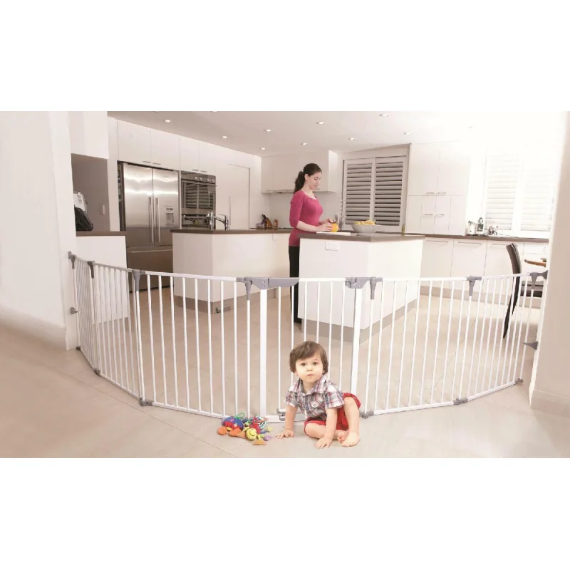 Dreambaby Royale Converta Bezpečnostná zábrana 3v1 výška 74cm, biela