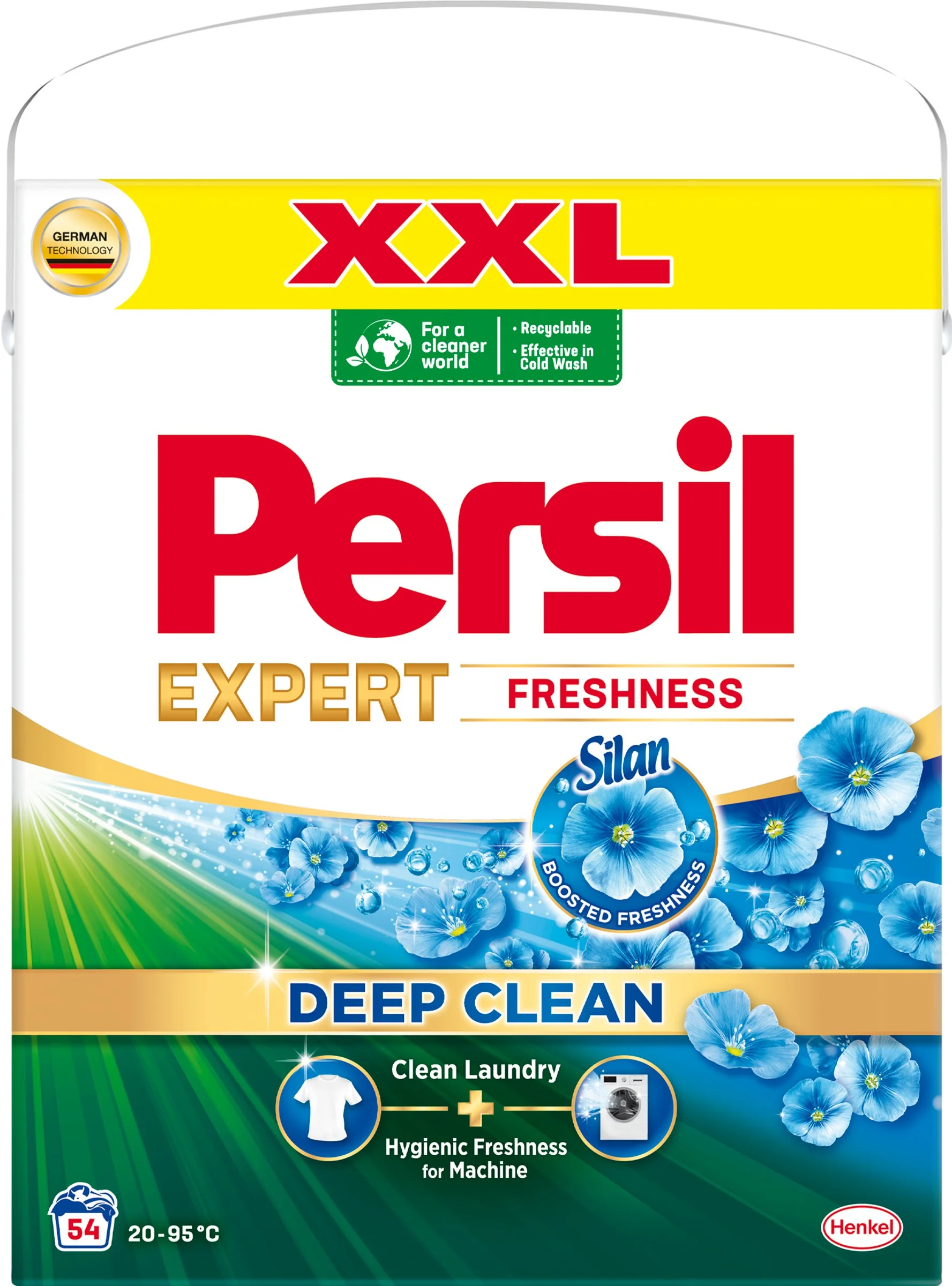 Persil prací prášok Exp. Freshness Silan BOX 54 praní 1×2970 g, prací prášok