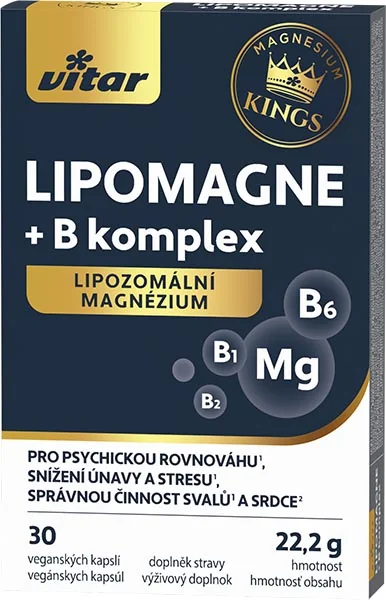 Vitar Kings LIPOMAGNE + B komplex 30 cps