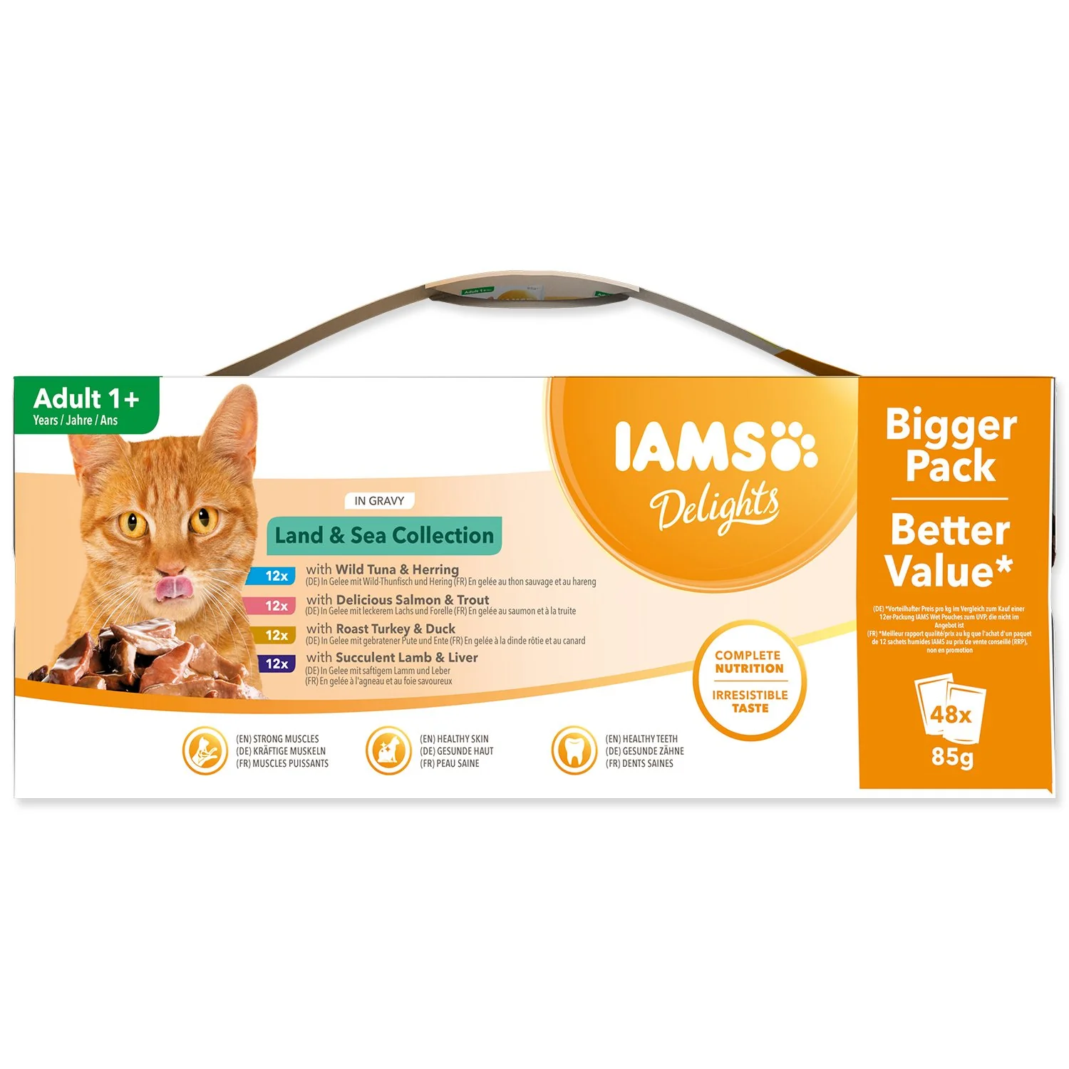 Kapsička Delights Adult morské a suchozemské mäso v želé multipack 4080g (48x85g) 4080g (48x85g)