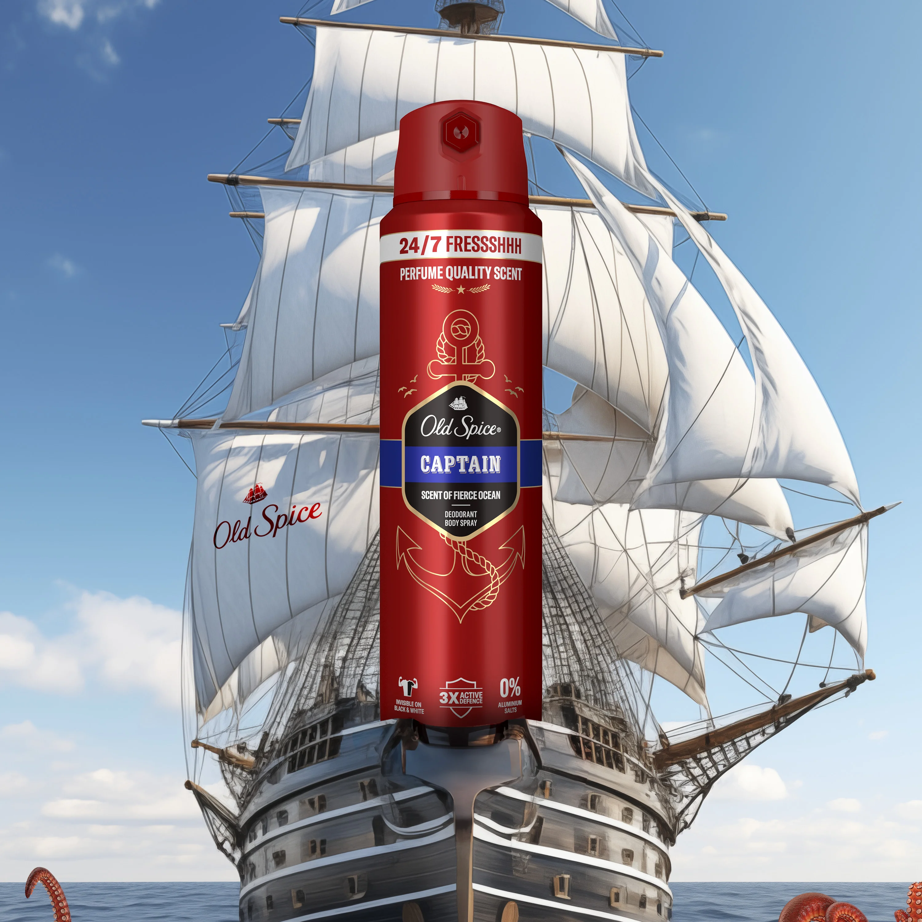 Old Spice Captain dezodorant v spreji 200 ml