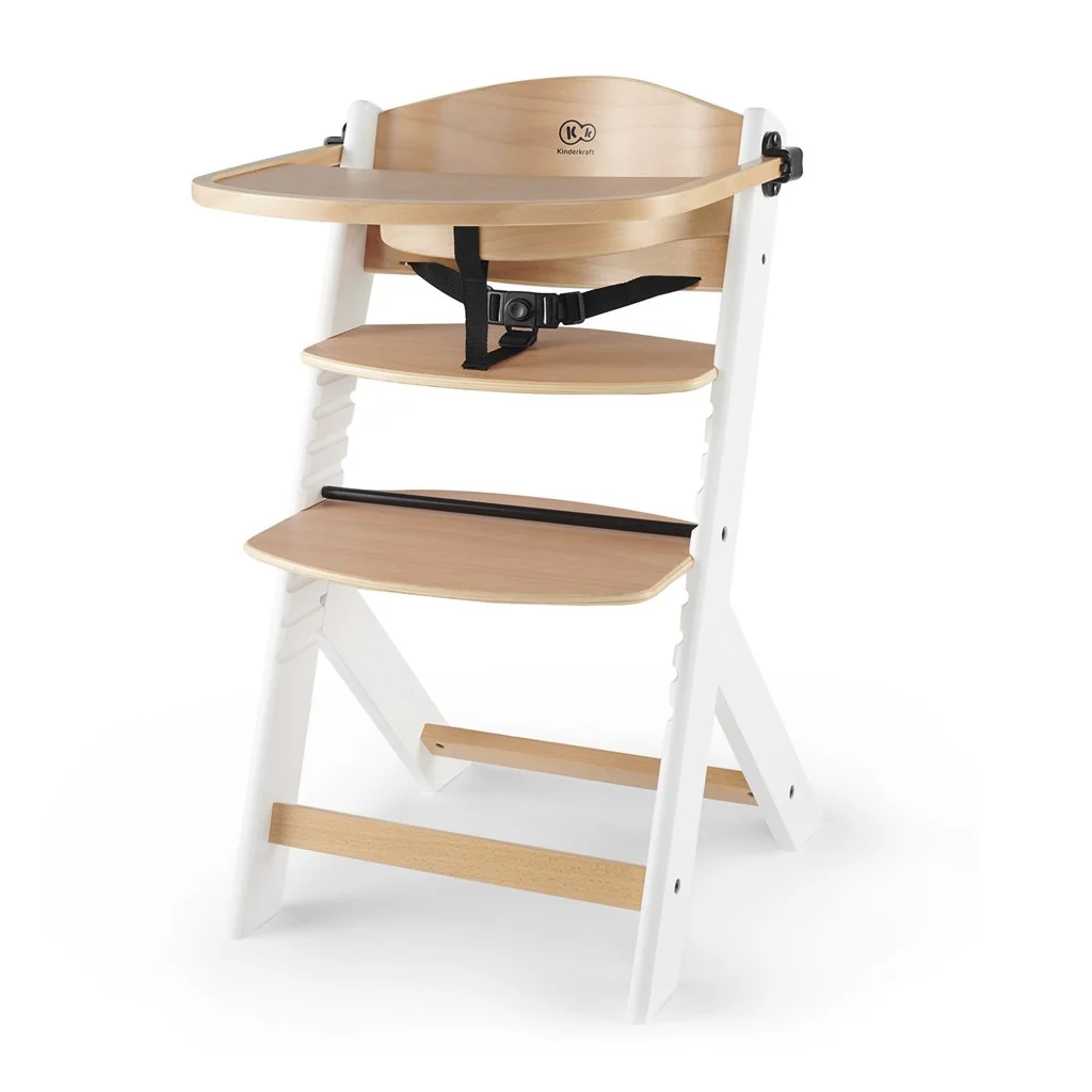 Stolička jedálenská Enock White wooden, Premium