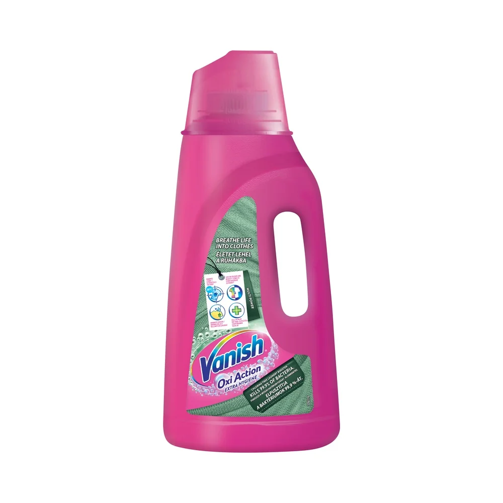 Vanish Oxi Action Extra Hygiene - Tekutý odstraňovač škvŕn 1880 ml