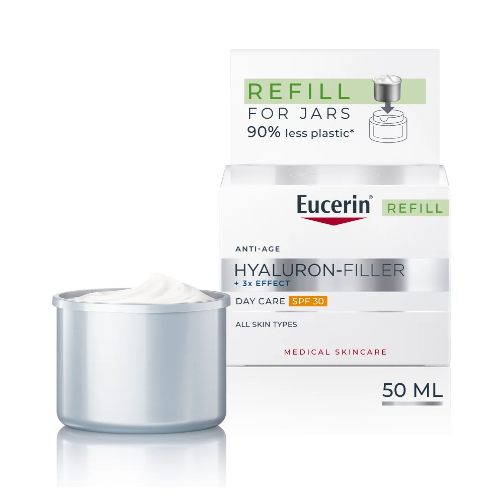 Eucerin HYALURON-FILLER + 3x EFFECT Denný krém SPF 30 NÁHRADNÁ NÁPLŇ 50 ml