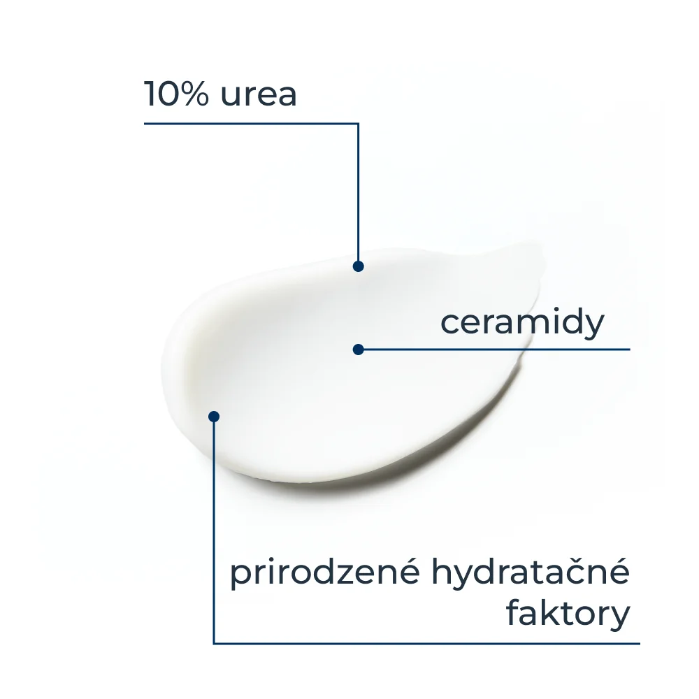 EUCERIN UreaRepair Krém na nohy 10 % urea, 100 ml 1×100 ml, regenerácia kože na nohách