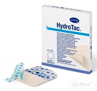 HydroTac - krytie na rany penové hydropolymérové impregnované gélom (10x10 cm) 1x10 ks