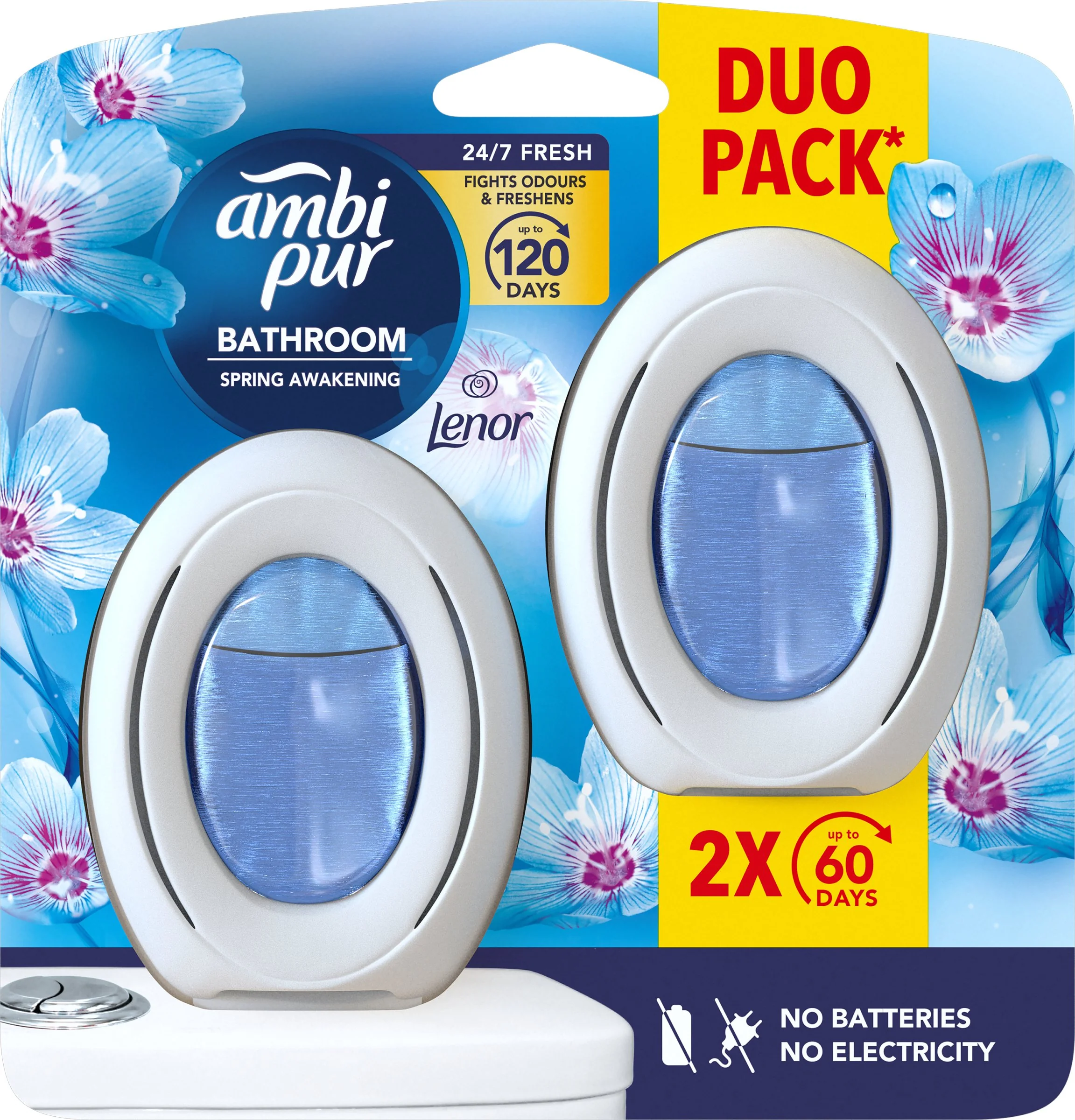 Ambi Pur Merlion DUO 2 x 8ml Lenor Spring Awakening 2×8 ml, osviežovač