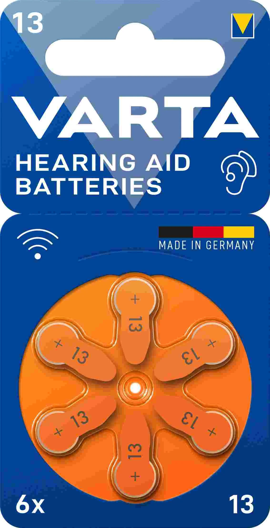 VARTA Hearing Aid Battery 13 BLI 6 1×6 ks, batérie do načúvacích prístrojov