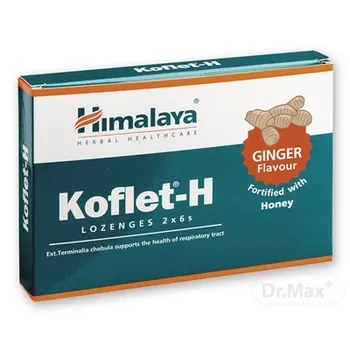 Himalaya Koflet-H Ginger 1×12 ks, bylinné pastilky s medom