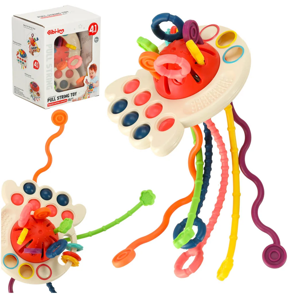 Hračka pre bábätká, Senzorická Hračka Bibi-Inn Ružové Hryzátko Pre Bábätká