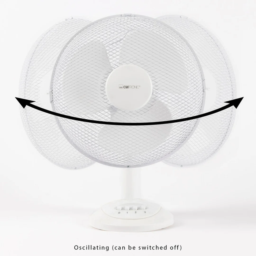 Clatronic VL 3602 WH stolný ventilátor 30 cm, 40 W, 4 rýchlosti