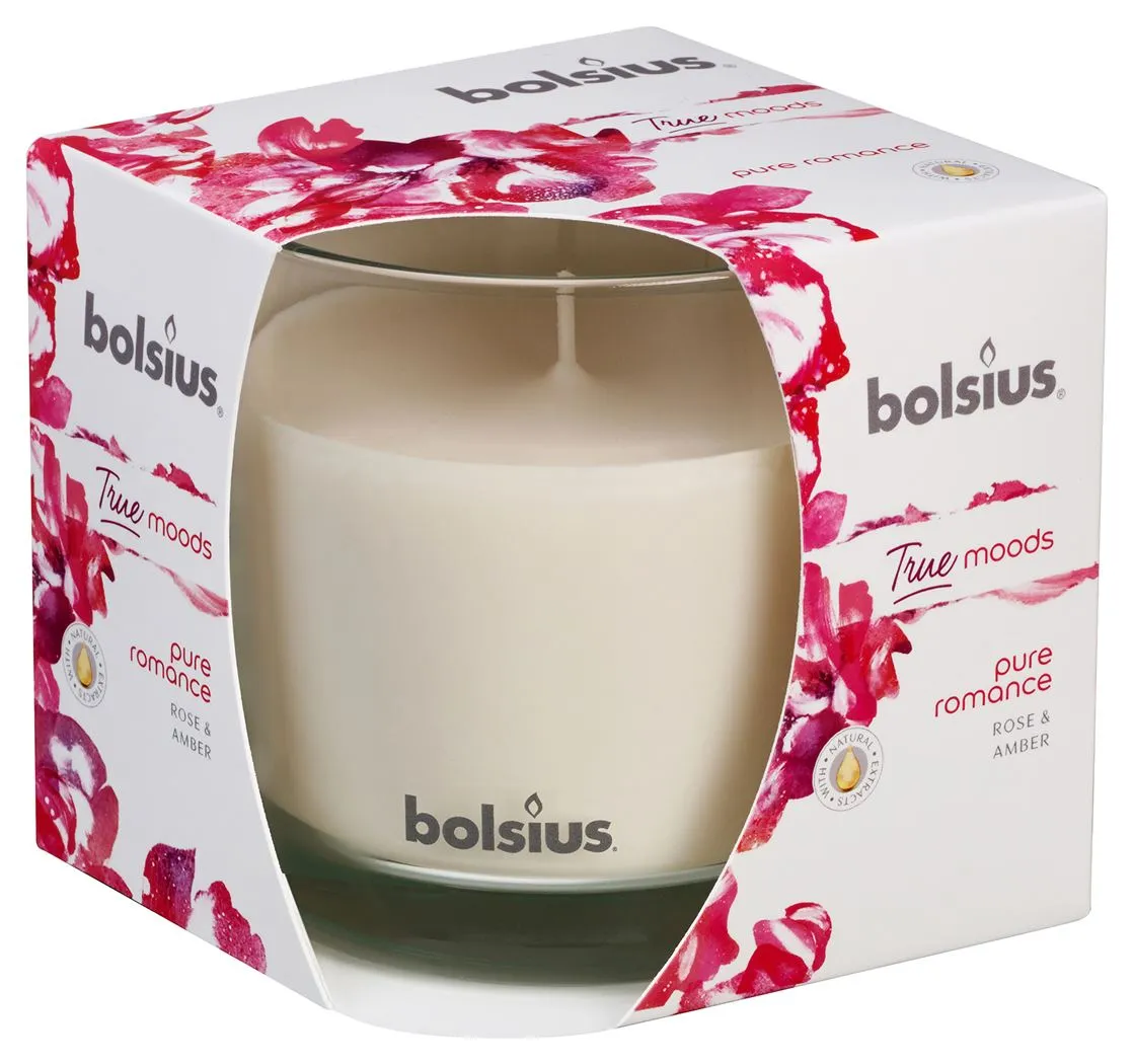 Bolsius Aromatic 2.0 Sklo 95x95mm Pure romance, vonná svíčka