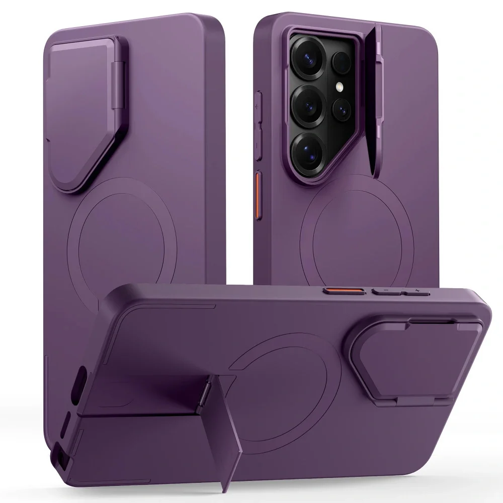 Tech-Protect Kevlar Aura MagSafe kryt na Samsung Galaxy S26 Ultra, fialový lový