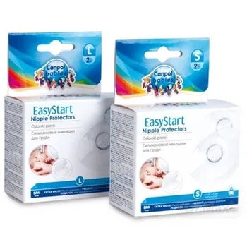 Canpol Babies EasyStart Premium Chrániče veľ. S 1×2 ks, chrániče bradaviek