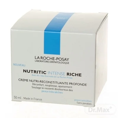 LA ROCHE-POSAY Nutritic Intense Riche Hĺbkovo vyživujúci obnovujúci krém, veľmi výživná textúra 50 ml 1×50 ml, hĺbkovo vyživujúci obnovujúci krém