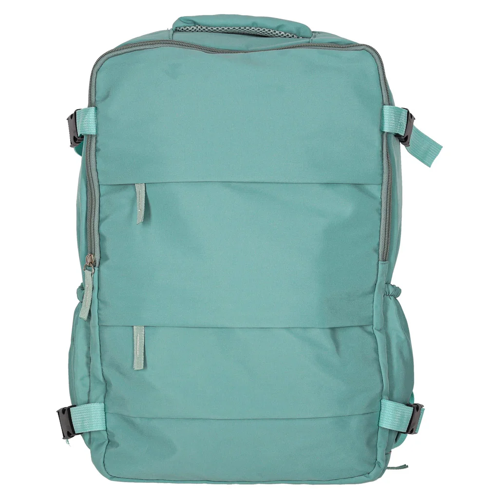 Cestovný batoh 45 × 30 cm s rozšíriteľnými priehradkami – zelený