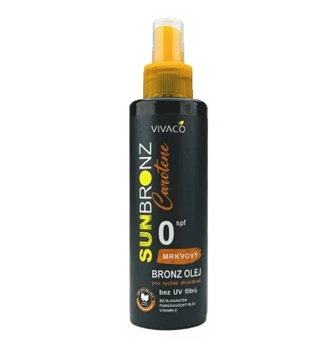 VIVACO SUN BRONZ CAROTENE OLEJ BEZ UV pre rýchle zhnednutie 150 ml