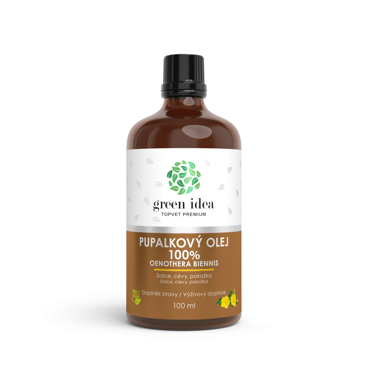Pupalkový olej 100 % – 100 ml – Green idea