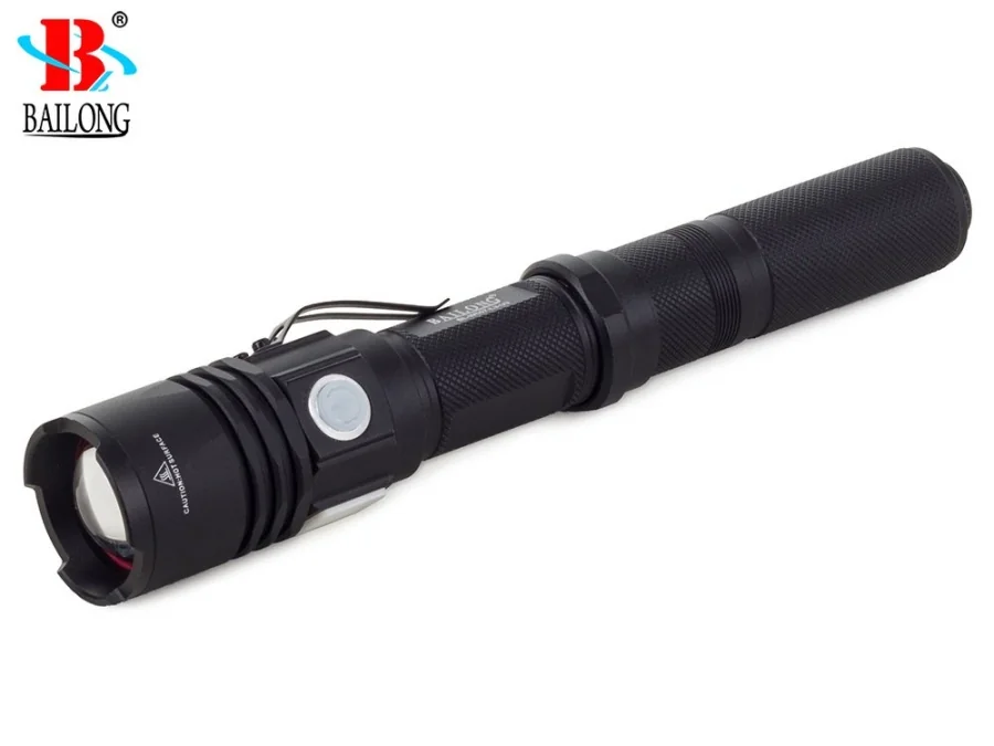 Taktická nabíjateľná baterka CREE LED USB XM-L3-U3