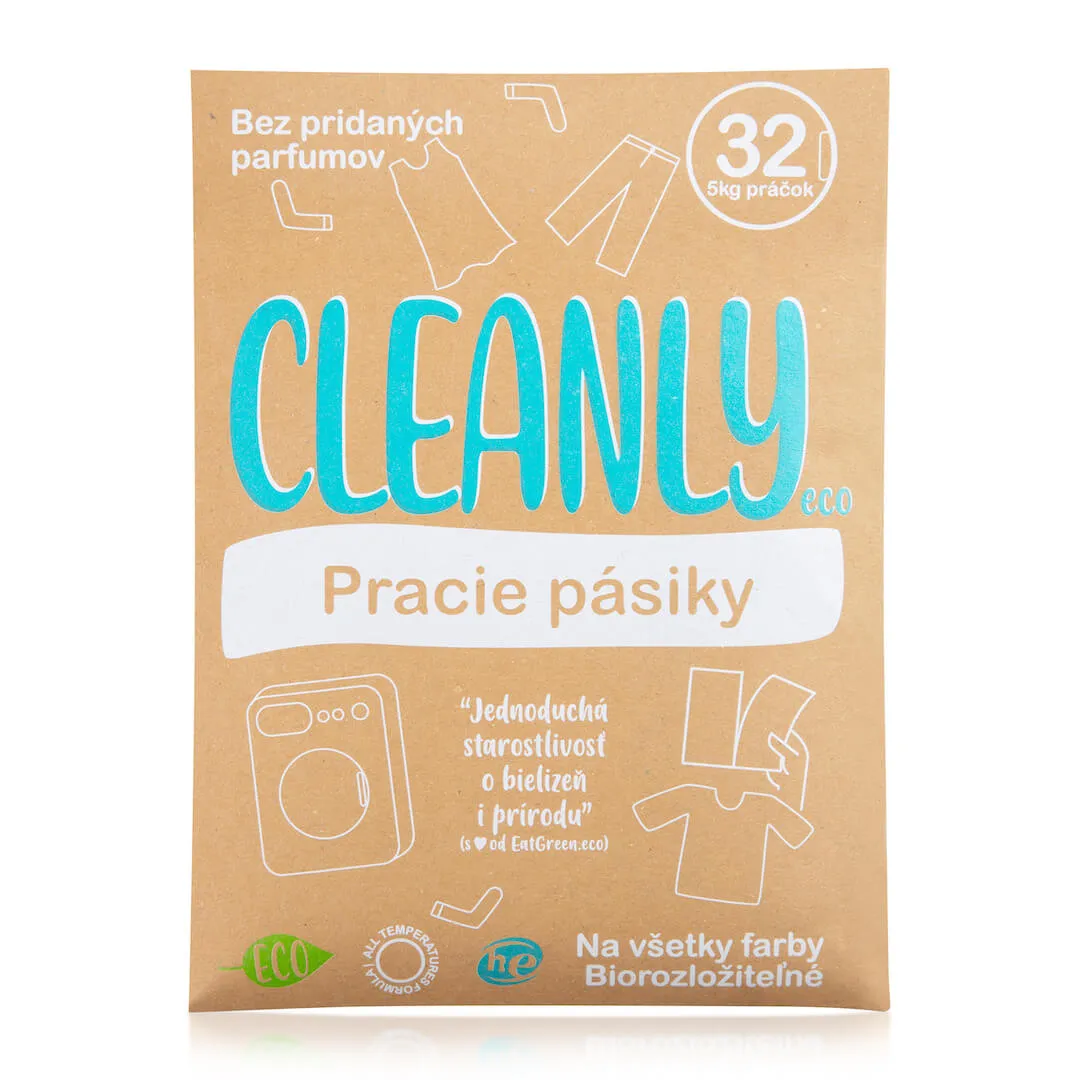 Cleanly Eco pracie pásiky 1×32 praní, pre všetky farby