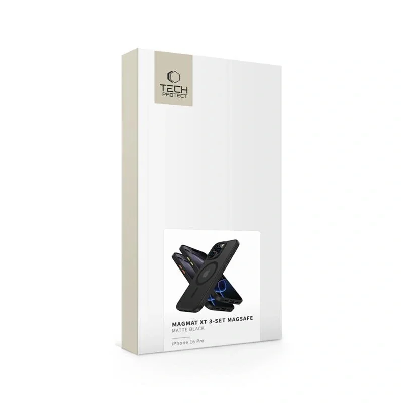 Tech-Protect Magmat XT 3-Set MagSafe kryt na iPhone 16 Pro, čierny