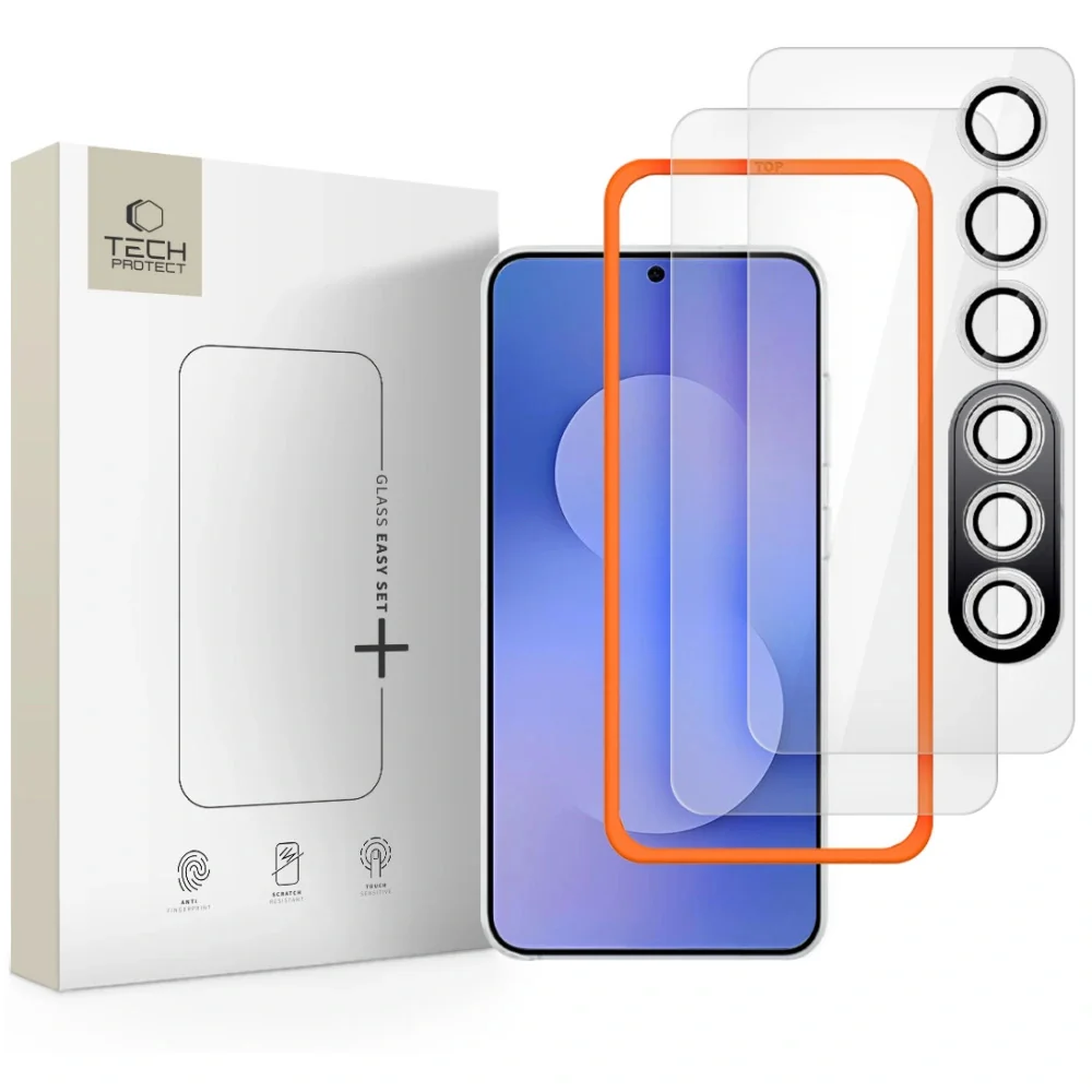 Tech-Protect Easy Set 3x ochranné sklo na Samsung Galaxy S25 FE
