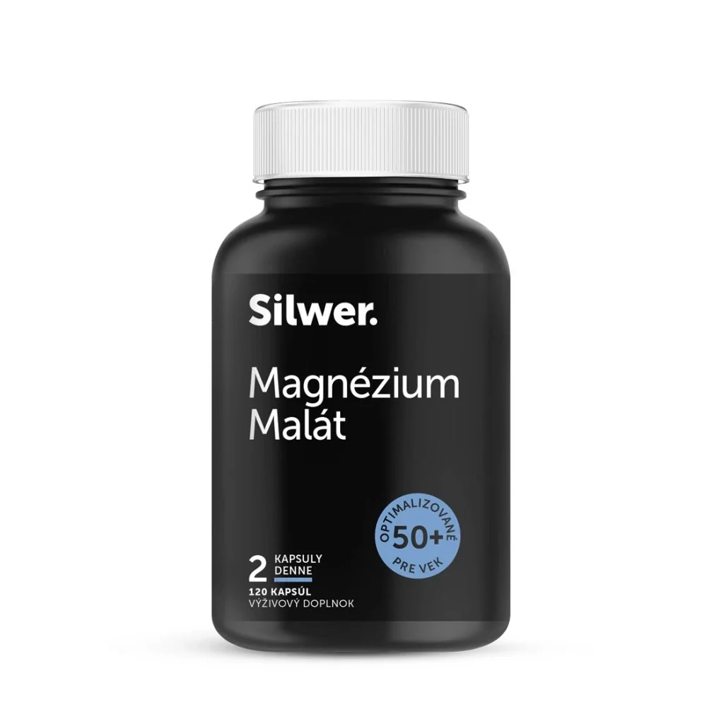 Silwer Magnézium Malát 120 kapsúl. Svaly, energia, proti únave.