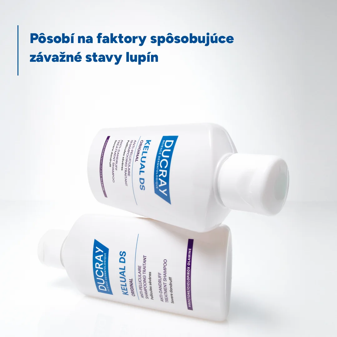 Ducray Kelual DS Ošetrujúci šampón pri závažných stavoch lupín 1×100 ml, šampón proti lupinám