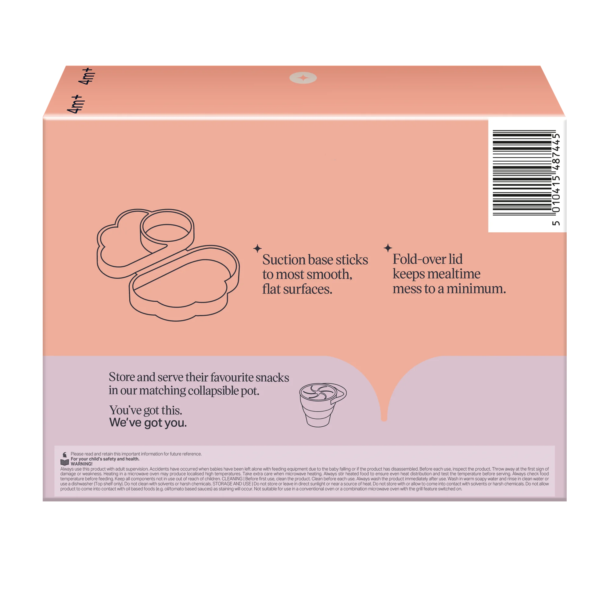 Tommee Tippee Silikónový desiatový box, zelený 1 ks