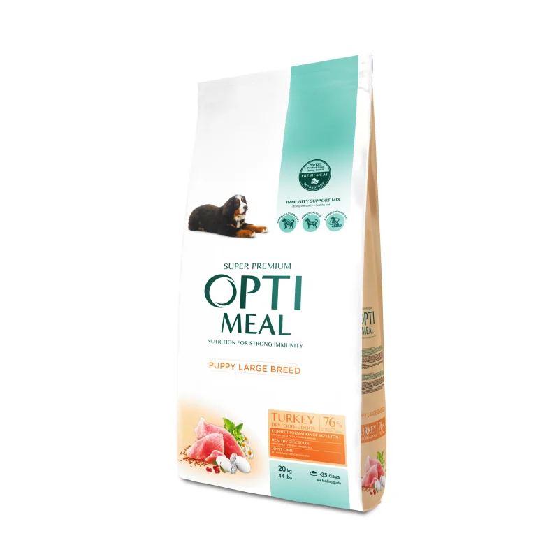 OPTIMEAL™ Superpremium pre šteňatá veľkých plemien - morka 20 kg (3594)
