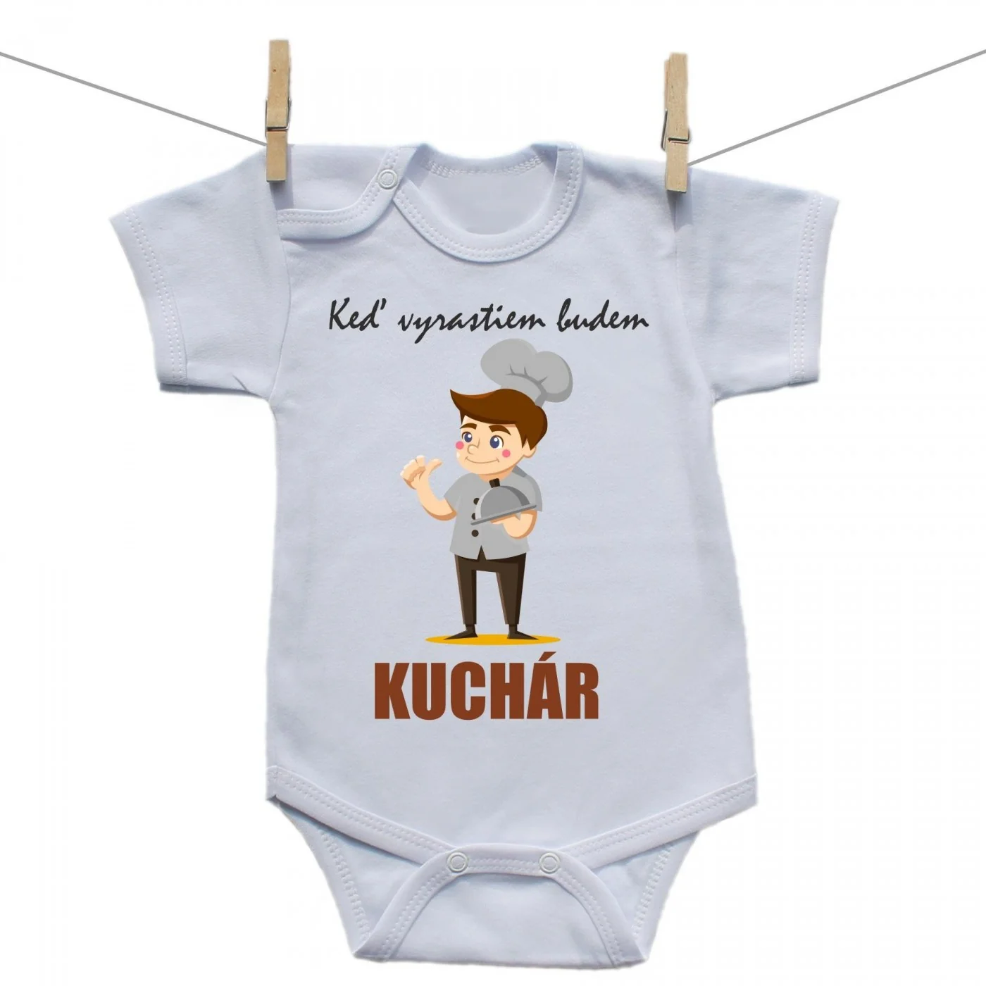 Boodyy Body s krátkym rukávom Keď vyrastiem budem kuchár Veľkosť: 56