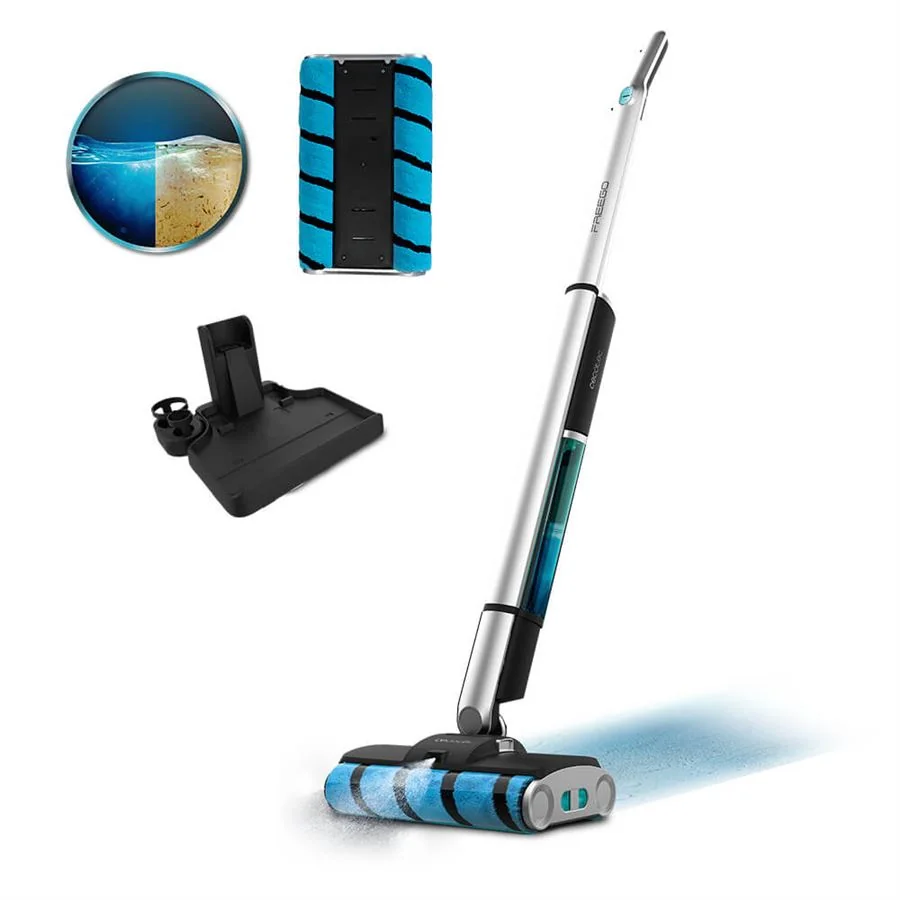 Cecotec FreeGo Wash Twice Spray Elektrický mop Cecotec, dva umývacie valce Wet Jalisco, 35 min., 400/180 ml nádrže