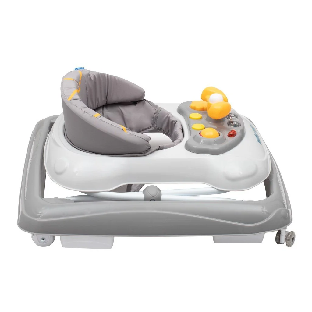 Detské chodítko Baby Mix s volantom a silikónovými kolieskami