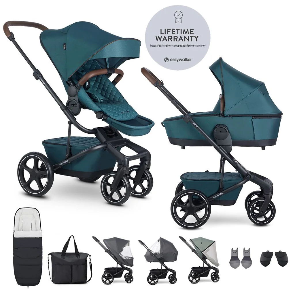 Easywalker Harvey⁵ Premium Jade Green XXL RWS kombinovaný kočík set