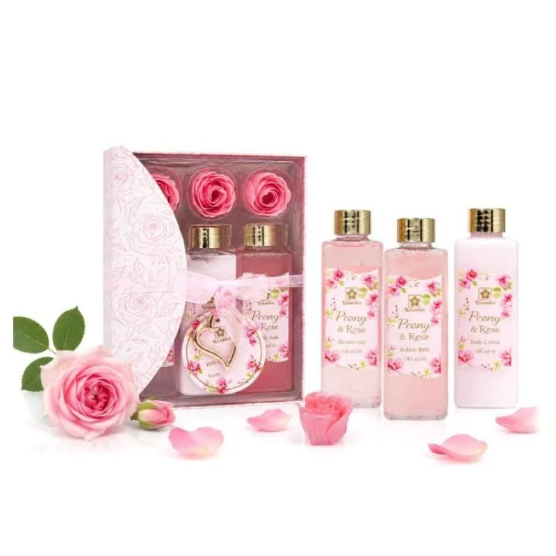 Darčeková kozmetická sada Peony & Rose No. 49
