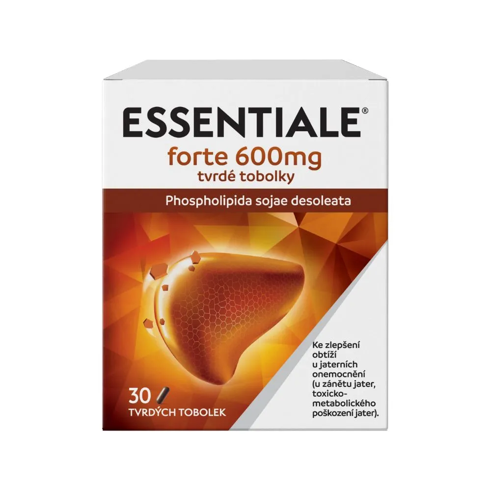 Essentiale forte 600 mg 30 kapsúl 1×30 cps, liečba chorôb pečene