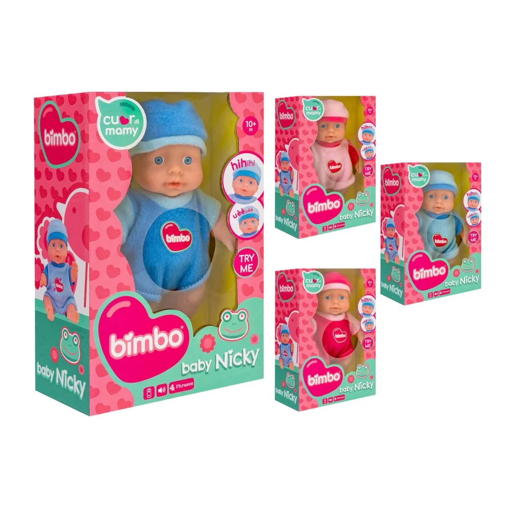 Bábika s pevným telíčkom 4 funkcie - BIMBO Bambolotto 20cm-SBELLETTI
