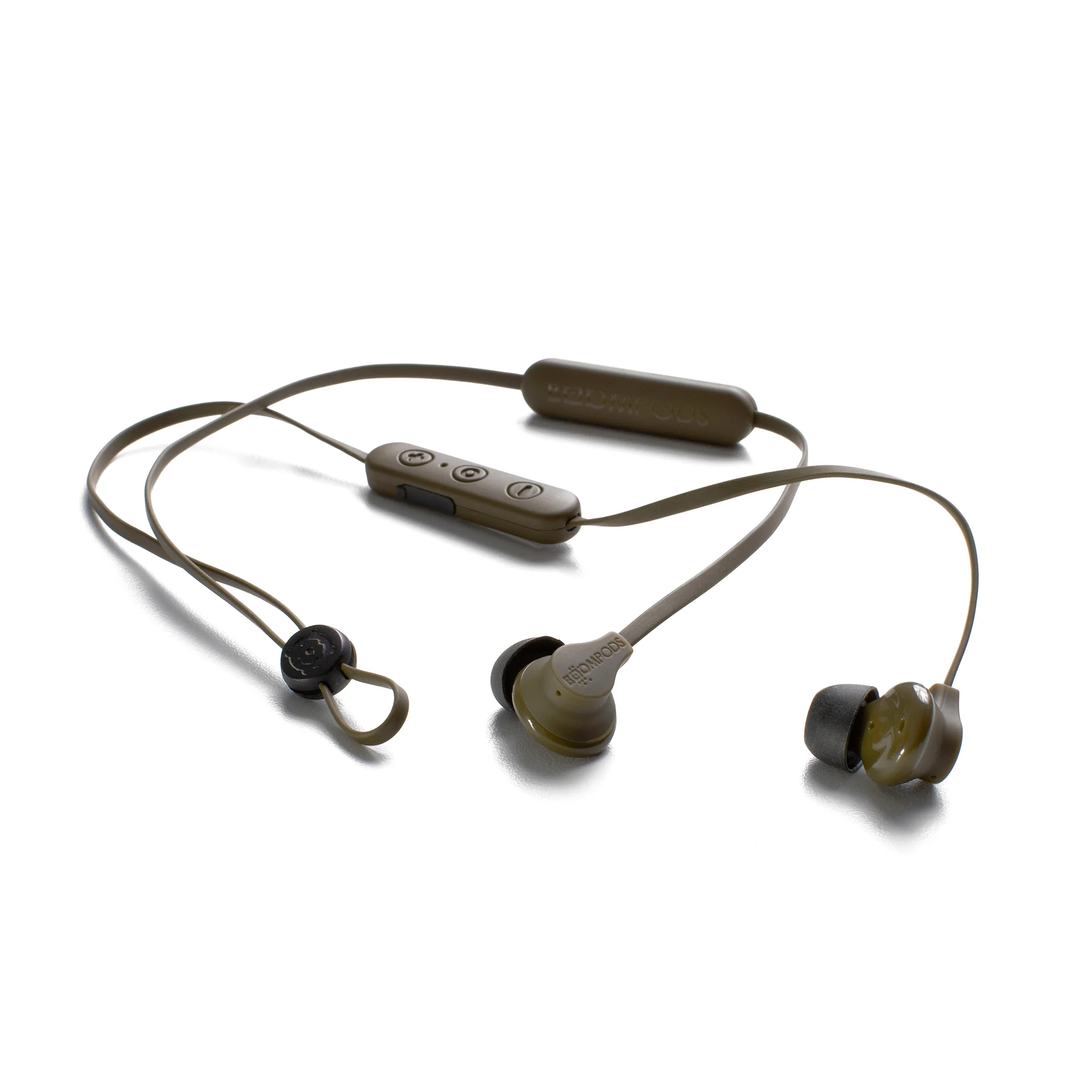 BOOMPODS sportline bezdrôtové slúchadlá vojenská zelená