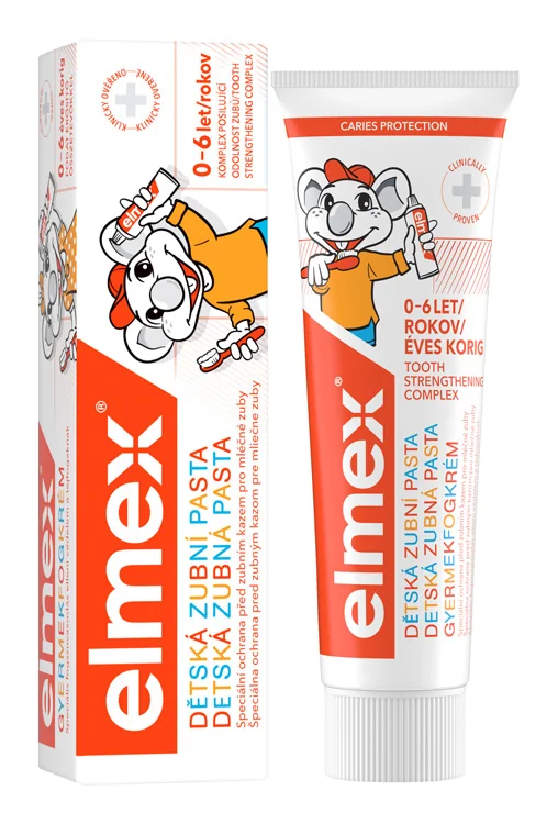 ELMEX DETSKÁ ZUBNÁ PASTA 1×50 ml, posilňuje zubnú sklovinu a odolnosť