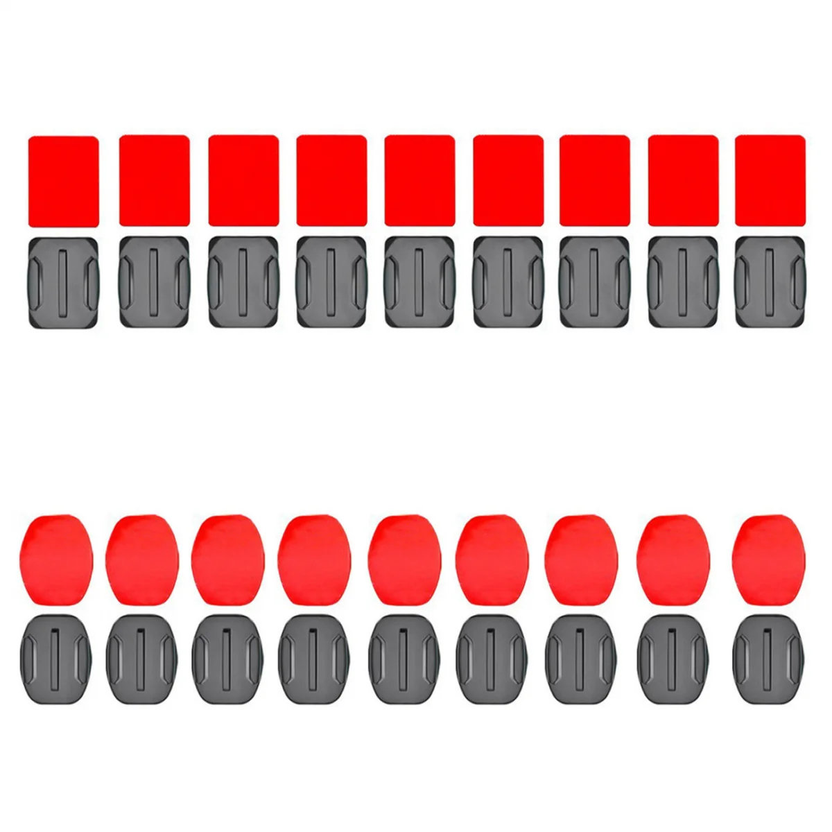 MG 3M Stickers set úchytiek a samolepiek pre športové kamery 9ks